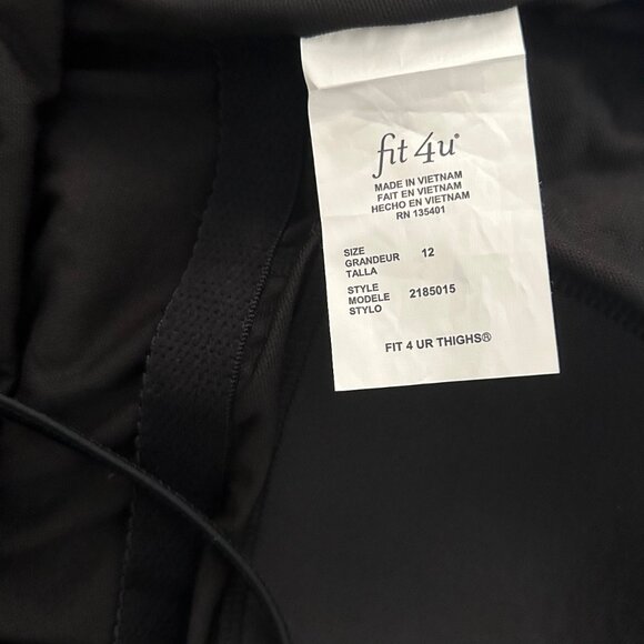 fit 4 ur Thighs Swimwear One Piece Women's Swimsuit Black/Floral Print Size 12 - Picture 7 of 8